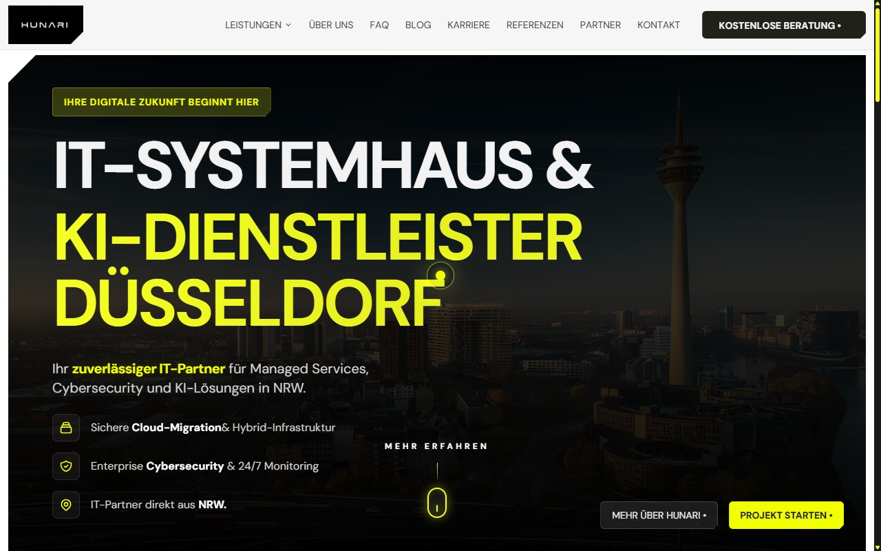 Hunari — Website